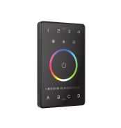 UB4  Bluetooth 5.0 and DMX512 compatible, RGBW Controller Touch Panel, 4 Zone control, use with LTech bluetooth drivers/DMX decoders, IP20, 5 yrs warranty,